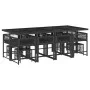 Garten-Essgruppe mit 13-teiligen Kissen aus schwarzem synthetischem Rattan. von , Gartensets - Ref: Foro24-3211518, Preis: 71...