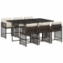 Garten-Essgruppe, 7-teilig, mit braunen Polstern aus synthetischem Rattan. von , Gartensets - Ref: Foro24-3211629, Preis: 414...