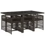 7-piece garden dining set with brown synthetic rattan cushions by , Garden sets - Ref: Foro24-3211629, Price: 487,93 €, Disco...