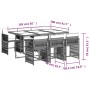 Garten-Essgruppe, 7-teilig, mit braunen Polstern aus synthetischem Rattan. von , Gartensets - Ref: Foro24-3211629, Preis: 414...