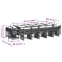 Garden dining set with 15-piece black synthetic rattan cushions. by , Garden sets - Ref: Foro24-3211771, Price: 813,14 €, Dis...