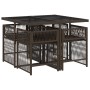 5-piece garden dining set with brown synthetic rattan cushions by , Garden sets - Ref: Foro24-3211617, Price: 277,28 €, Disco...