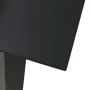 Black steel and glass garden dining table 80x80x74 cm by vidaXL, Garden tables - Ref: Foro24-312161, Price: 113,86 €, Discoun...