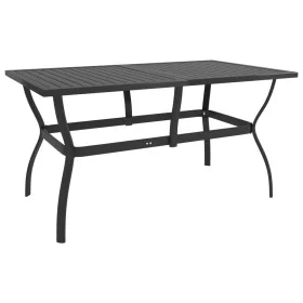 Anthracite gray steel garden table 140x80x72 cm by vidaXL, Garden tables - Ref: Foro24-312169, Price: 159,54 €, Discount: %