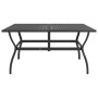 Anthracite gray steel garden table 140x80x72 cm by vidaXL, Garden tables - Ref: Foro24-312169, Price: 167,61 €, Discount: %