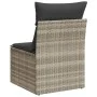 Silla jardín sin reposabrazos con cojines ratán PE gris claro de , Sofás de exterior - Ref: Foro24-366190, Precio: 65,34 €, D...