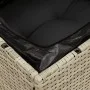 Silla jardín sin reposabrazos con cojines ratán PE gris claro de , Sofás de exterior - Ref: Foro24-366190, Precio: 65,34 €, D...