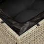 Silla jardín sin reposabrazos con cojines ratán PE gris claro de , Sofás de exterior - Ref: Foro24-366190, Precio: 58,82 €, D...