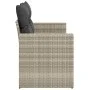 Garden sofa with cushions, 2 seats, light gray synthetic rattan by , Outdoor sofas - Ref: Foro24-366184, Price: 160,40 €, Dis...