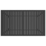 Mesa de jardín de acero gris antracita 140x80x72 cm
