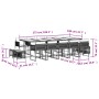 Garden dining set with 15-piece synthetic rattan cushions in gray. by , Garden sets - Ref: Foro24-3211532, Price: 765,59 €, D...