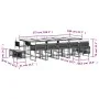 Garden dining set with 15-piece synthetic rattan cushions in gray. by , Garden sets - Ref: Foro24-3211532, Price: 855,72 €, D...