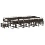 Gartenmöbel-Set, 17-teilig, mit braunen Kissen aus synthetischem Rattan. von , Gartensets - Ref: Foro24-3211545, Preis: 987,9...