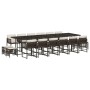 Gartenmöbel-Set, 17-teilig, mit braunen Kissen aus synthetischem Rattan. von , Gartensets - Ref: Foro24-3211545, Preis: 879,9...