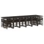 Gartenmöbel-Set, 17-teilig, mit braunen Kissen aus synthetischem Rattan. von , Gartensets - Ref: Foro24-3211545, Preis: 987,9...
