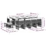 Garden dining set with 13 pieces, light gray synthetic rattan and cushions. by , Garden sets - Ref: Foro24-3210983, Price: 77...