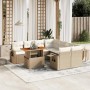Gartensofagarnitur mit beigen Kissen, 8-teilig, aus PE-Rattan. von , Gartensets - Ref: Foro24-3271681, Preis: 636,25 €, Rabat...