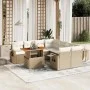 Juego de sofás de jardín con cojines beige 8 pzas ratán PE de , Conjuntos de jardín - Ref: Foro24-3271681, Precio: 660,33 €, ...