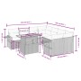 Gartensofagarnitur mit beigen Kissen, 8-teilig, aus PE-Rattan. von , Gartensets - Ref: Foro24-3271681, Preis: 636,25 €, Rabat...