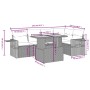Gartensofa-Set mit 6-teiligen Kissen aus synthetischem Rattan in Beige. von , Gartensets - Ref: Foro24-3271744, Preis: 444,43...