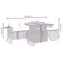 Gartensofa-Set mit 6-teiligen Kissen aus synthetischem Rattan in Beige. von , Gartensets - Ref: Foro24-3271731, Preis: 380,97...