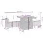 Gartensofa-Set mit 6-teiligen Kissen aus synthetischem Rattan in Beige. von , Gartensets - Ref: Foro24-3271731, Preis: 394,29...