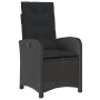 Set de comedor de jardín 7 pzas y cojines ratán sintético negro de , Conjuntos de jardín - Ref: Foro24-3212275, Precio: 807,22 €