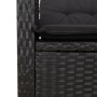 Set de comedor de jardín 9 pzas y cojines ratán sintético negro de , Conjuntos de jardín - Ref: Foro24-3212277, Precio: 1,00 €