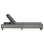 Lounger with gray synthetic rattan cushion by vidaXL, Loungers - Ref: Foro24-310473, Price: 155,21 €, Discount: %