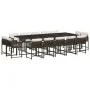 Garden dining set with 15-piece synthetic brown rattan cushions by , Garden sets - Ref: Foro24-3211593, Price: 974,07 €, Disc...
