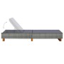 Sonnenliege mit synthetischem Rattankissen grau von vidaXL, Liegen - Ref: Foro24-310473, Preis: 156,82 €, Rabatt: %