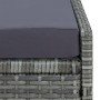 Lounger with gray synthetic rattan cushion by vidaXL, Loungers - Ref: Foro24-310473, Price: 157,28 €, Discount: %