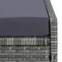 Lounger with gray synthetic rattan cushion by vidaXL, Loungers - Ref: Foro24-310473, Price: 155,21 €, Discount: %
