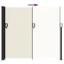 Retractable cream side awning 180x500 cm by , Umbrellas - Ref: Foro24-4004445, Price: 98,78 €, Discount: %