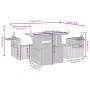 Gartensofa-Set mit 5-teiligen Kissen aus synthetischem Rattan in Beige. von , Gartensets - Ref: Foro24-3271738, Preis: 376,52...