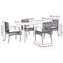 Garden dining set 5 pieces with beige synthetic rattan cushions by , Garden sets - Ref: Foro24-3213627, Price: 400,52 €, Disc...