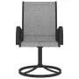 Gartendrehstühle 2 Stück Textilene und grauer Stahl von vidaXL, Gartenstühle - Ref: Foro24-312167, Preis: 199,24 €, Rabatt: %