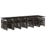 Gartenmöbel-Set, 17-teilig, mit braunen Kissen aus synthetischem Rattan. von , Gartensets - Ref: Foro24-3211725, Preis: 996,1...