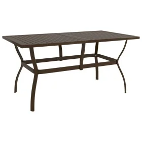Gartentisch aus braunem Stahl 140x80x72 cm von vidaXL, Gartentische - Ref: Foro24-312280, Preis: 151,09 €, Rabatt: %