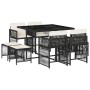 9-piece garden dining set with black synthetic rattan cushions by , Garden sets - Ref: Foro24-3211674, Price: 361,95 €, Disco...