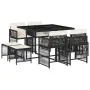 9-piece garden dining set with black synthetic rattan cushions by , Garden sets - Ref: Foro24-3211674, Price: 399,63 €, Disco...