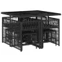 9-piece garden dining set with black synthetic rattan cushions by , Garden sets - Ref: Foro24-3211674, Price: 399,63 €, Disco...