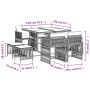 9-piece garden dining set with black synthetic rattan cushions by , Garden sets - Ref: Foro24-3211674, Price: 361,95 €, Disco...