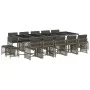 Garden dining set with 15-piece synthetic rattan cushions in gray. by , Garden sets - Ref: Foro24-3211712, Price: 908,11 €, D...