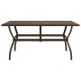 Gartentisch aus braunem Stahl 140x80x72 cm von vidaXL, Gartentische - Ref: Foro24-312280, Preis: 152,74 €, Rabatt: %