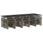 Garden dining set with 15-piece synthetic rattan cushions in gray. by , Garden sets - Ref: Foro24-3211712, Price: 908,11 €, D...