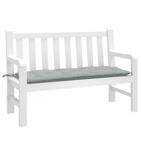 Kissen für Gartenbank aus hellgrauem Melange-Stoff 120x50x7 cm. von , Kissen für Stühle und Sofas - Ref: Foro24-4002542, Prei...