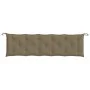 Garden bench cushions 2 units in gray taupe melange fabric 180x50x7 cm by , Cushions for chairs and sofas - Ref: Foro24-40026...