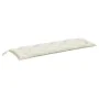 Cushions for garden bench 2 units cream melange fabric 150x50x7 cm by , Cushions for chairs and sofas - Ref: Foro24-4002610, ...