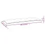 Cushions for garden bench 2 units cream melange fabric 150x50x7 cm by , Cushions for chairs and sofas - Ref: Foro24-4002610, ...